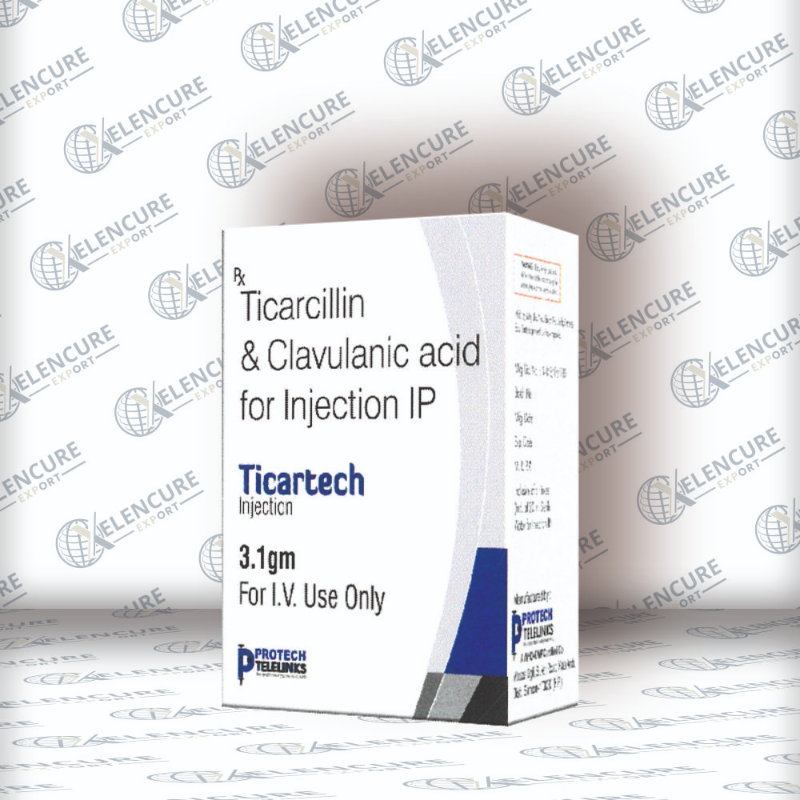 Ticarcillin 3000 & Clavulanic Acid 100